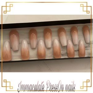 Authentic custom press on nails